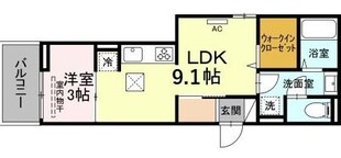 D-room竹下　A棟の物件間取画像